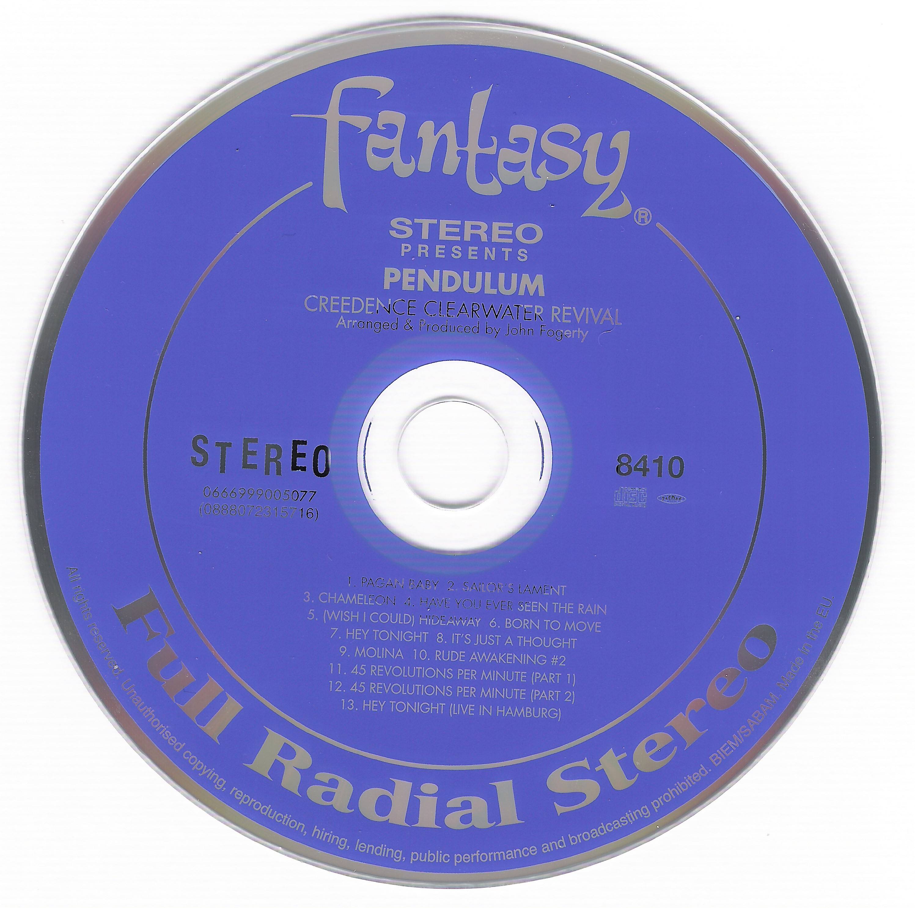 Creedence Clearwater Revival 40th Anniversary Box Pendulum : CD